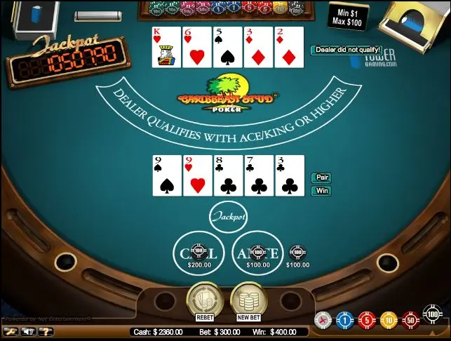 Caribbean Stud poker eeskirjad