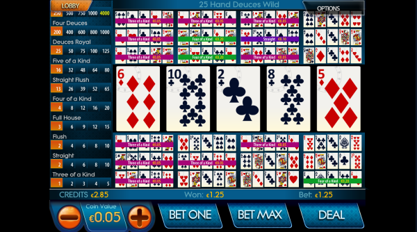 Video poker online