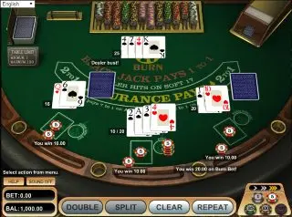 21 Põlev blackjack