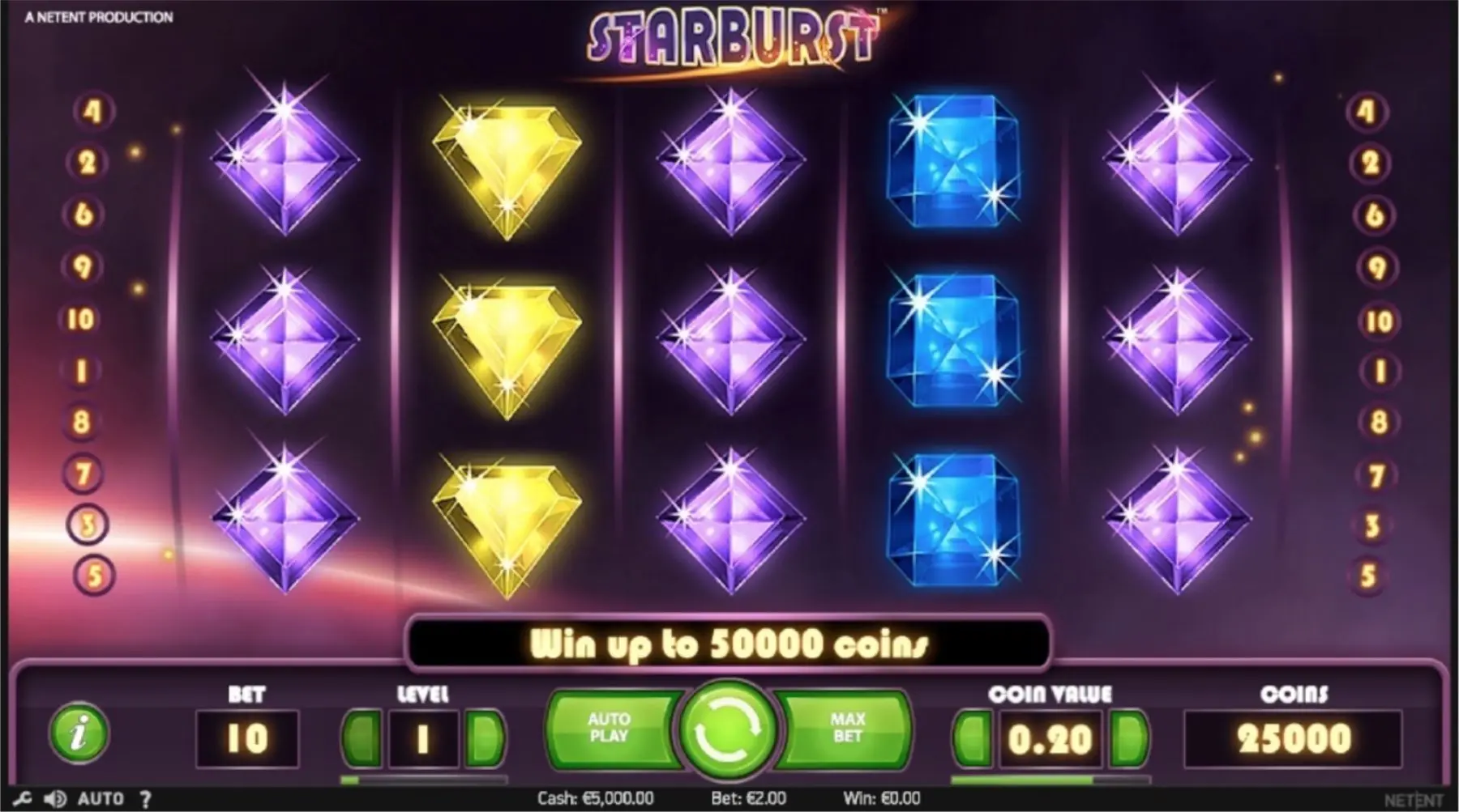 Starburst-kasiino-pesa-5-rida