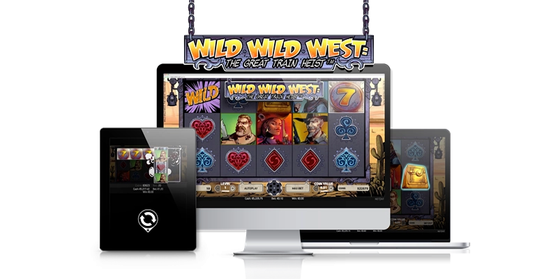 Wild Wild West lošimų automatas galima žaisti visuose įrenginiuose Wild Wild West mänguautomaat, mida saab mängida kõigis seadmetes
