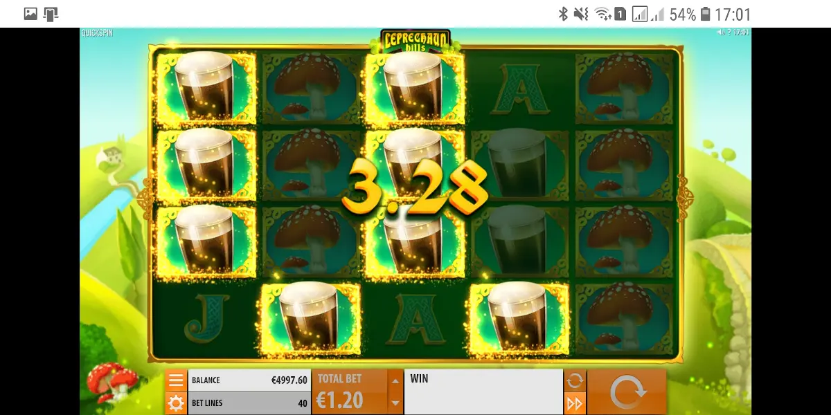 Leprechaun Hills lošimų automatas Galima žaisti ir mobiliajame telefone Leprechaun-Hills-mänguautomaat-Mobile-mängida-saadaval