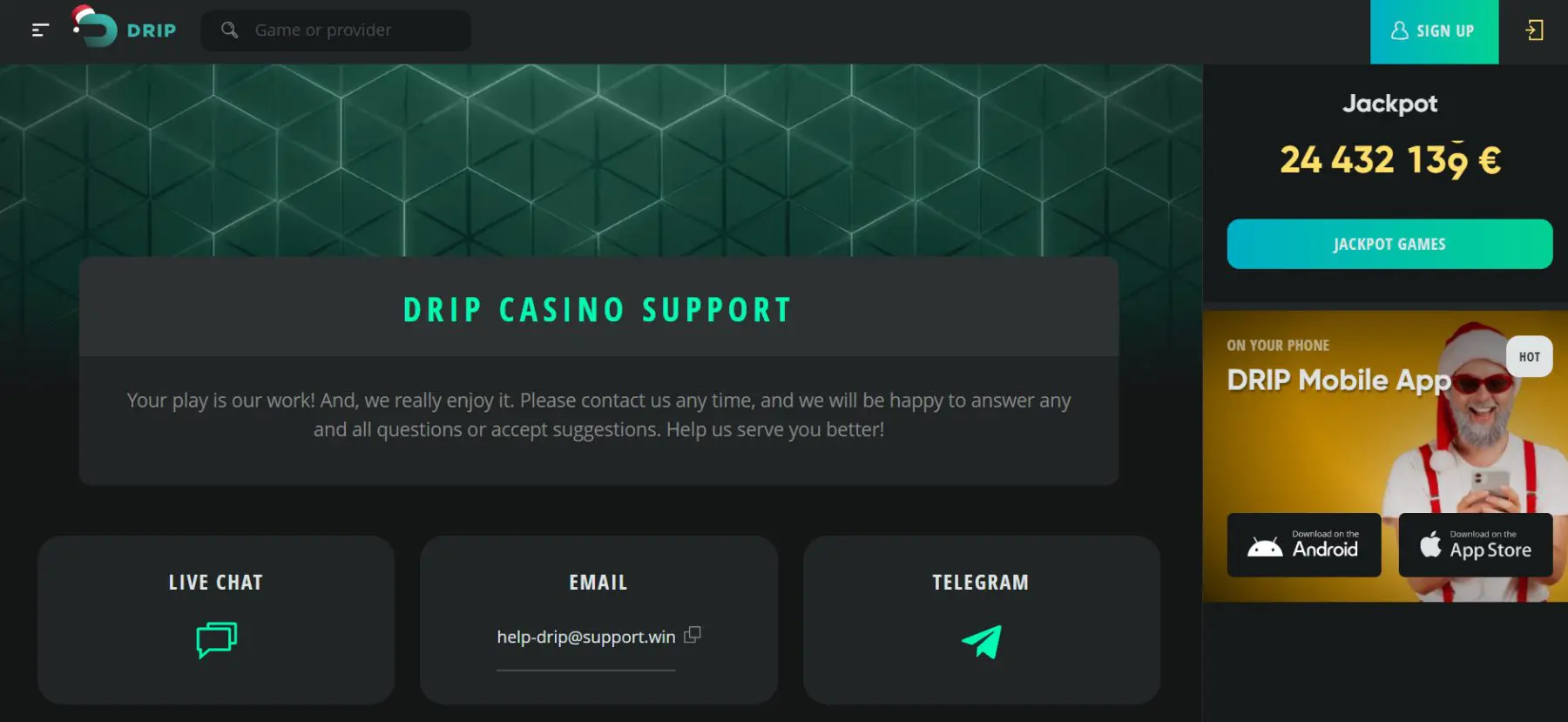 Drip casino - kood või promokood drip-casino-kood-promokood