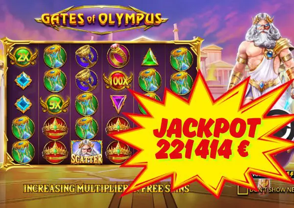 Lex kasiino 22,414 eurot võitis gates of olympus mänguautomaadil