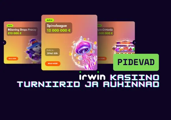 Irwin Casino pidevad pakkumised ja auhinnad